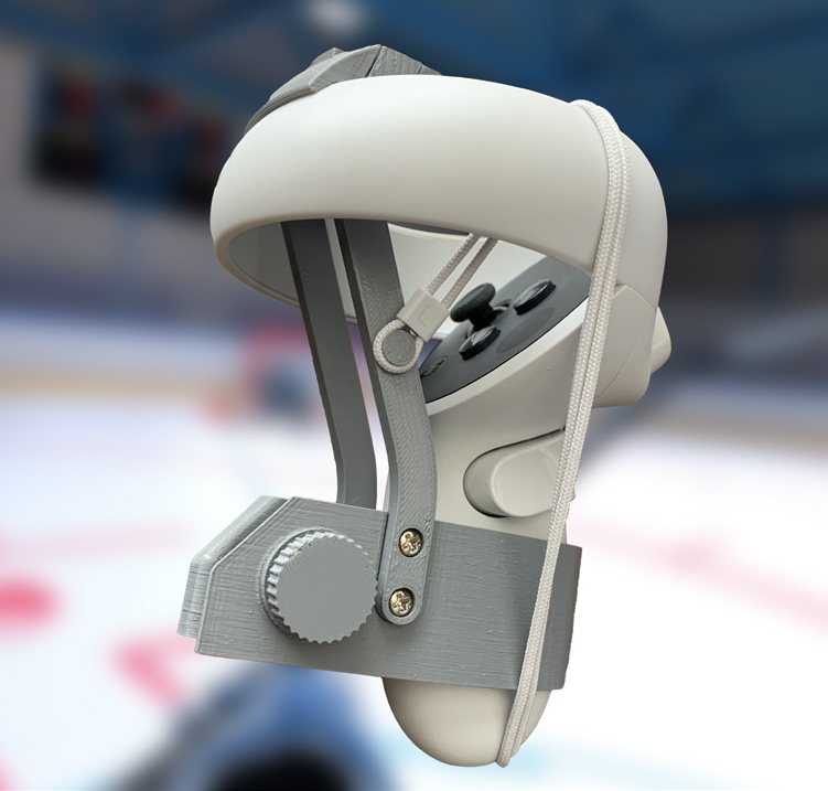 Custom-built VR peripheral with mechanical components